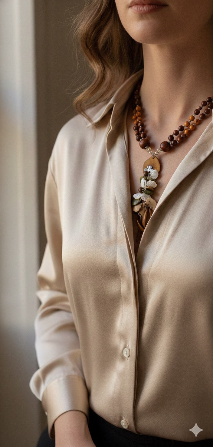 L'Essence Sculptées Collier “GAIA”