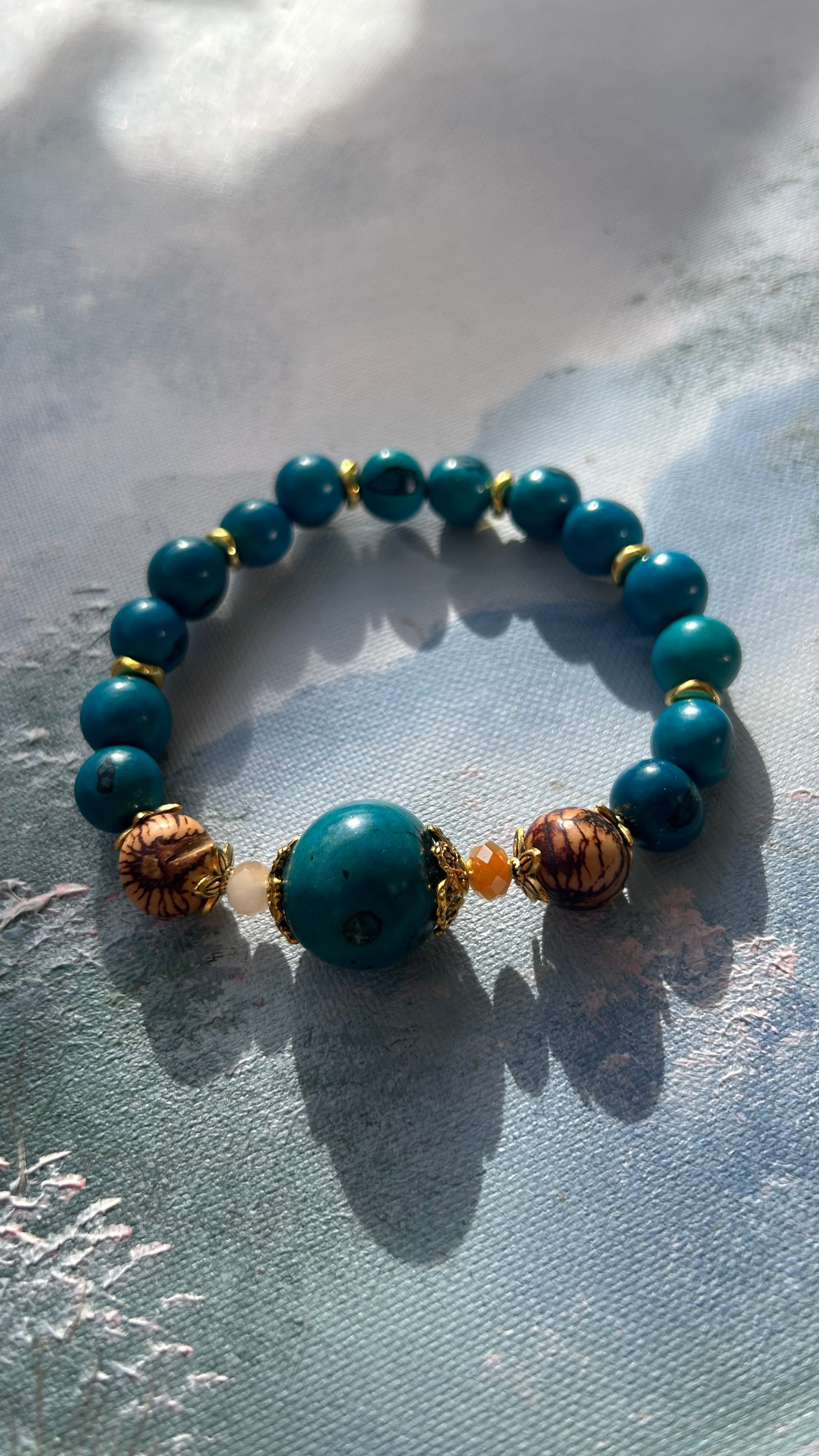 Entre Terre et Mer 🌊🌿 bracelet l’équilibre créative