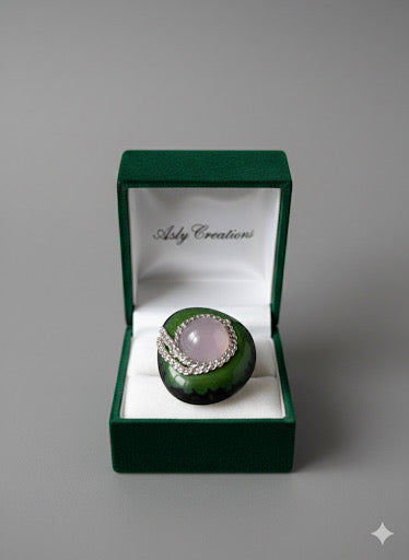 Le lux éthique bague unique en ivoire végétal