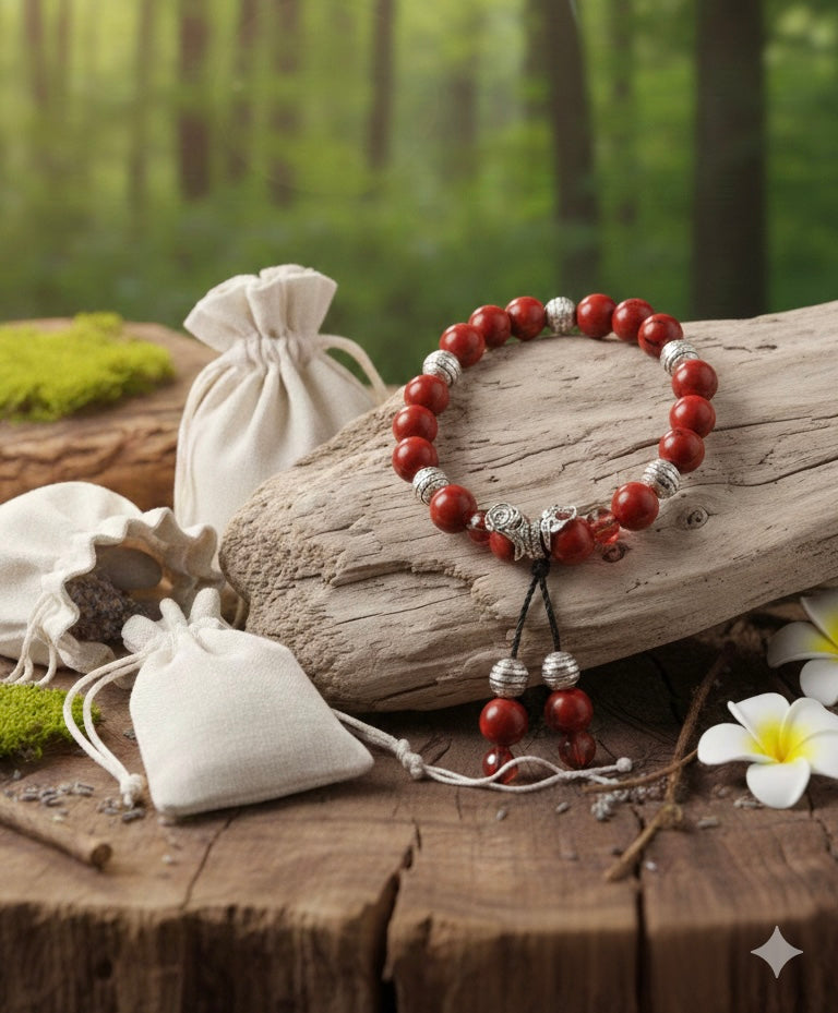 Bracelet rouge L'éclat de la nature à votre poignet 🌿